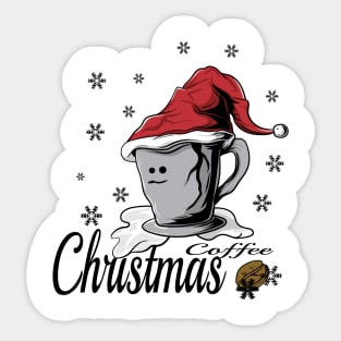 Christmas Coffee Sticker